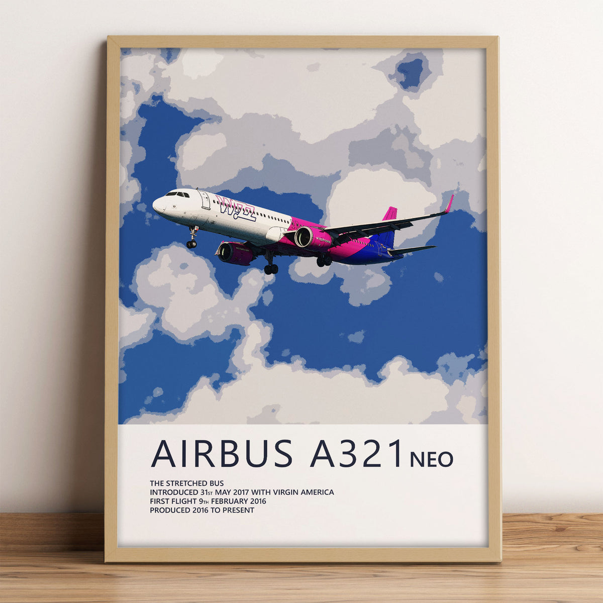 Wizz Air Airbus A321 NEO Poster