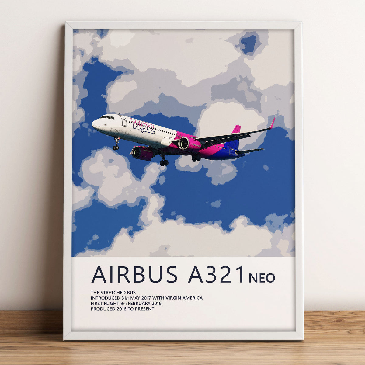 Wizz Air Airbus A321 NEO Poster