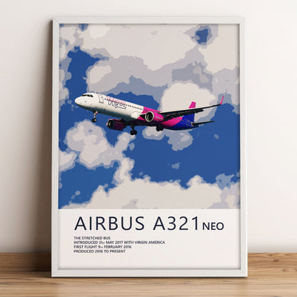 Wizz Air Airbus A321 NEO Poster